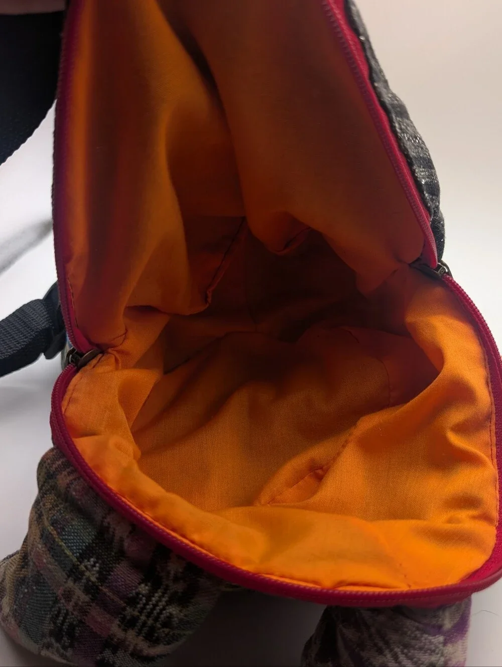 Small Child's Turtle Shaped Backpack Boho Purse Vibrant Striped Cloth Eyes 9